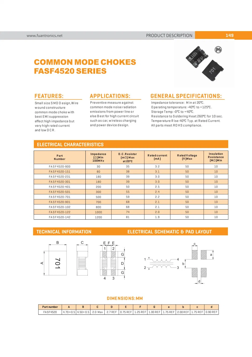 Good Price Offer ODM OEM Free Sample SMD Inductor Common Mode Chokes